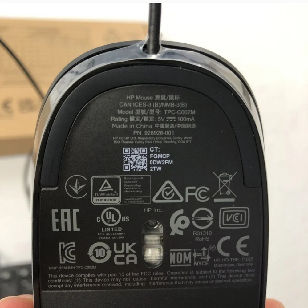 NEW HP Keyboard Mouse Slim USB Multi Media Wired TPC-C003K TPC-C002M